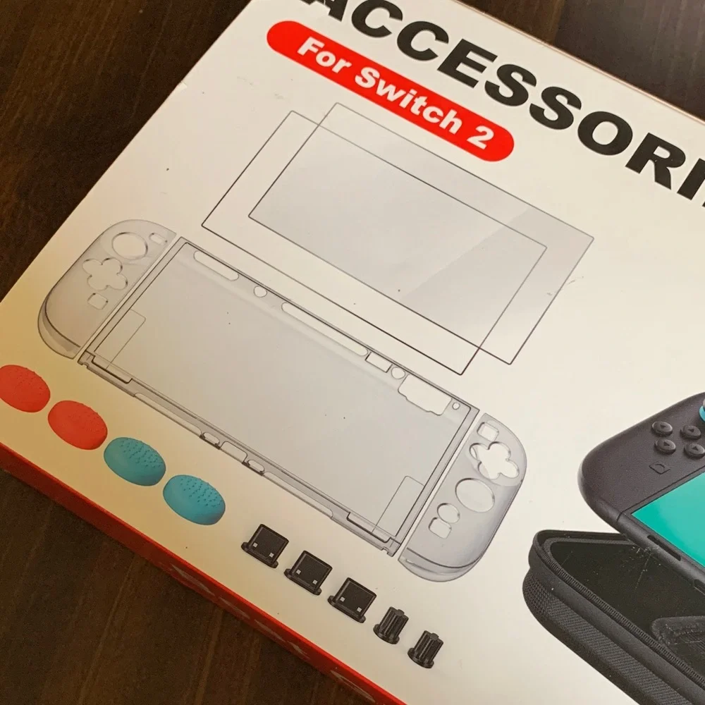 Accessories Bundle for Nintendo Switch 2 - Gray Case NWT